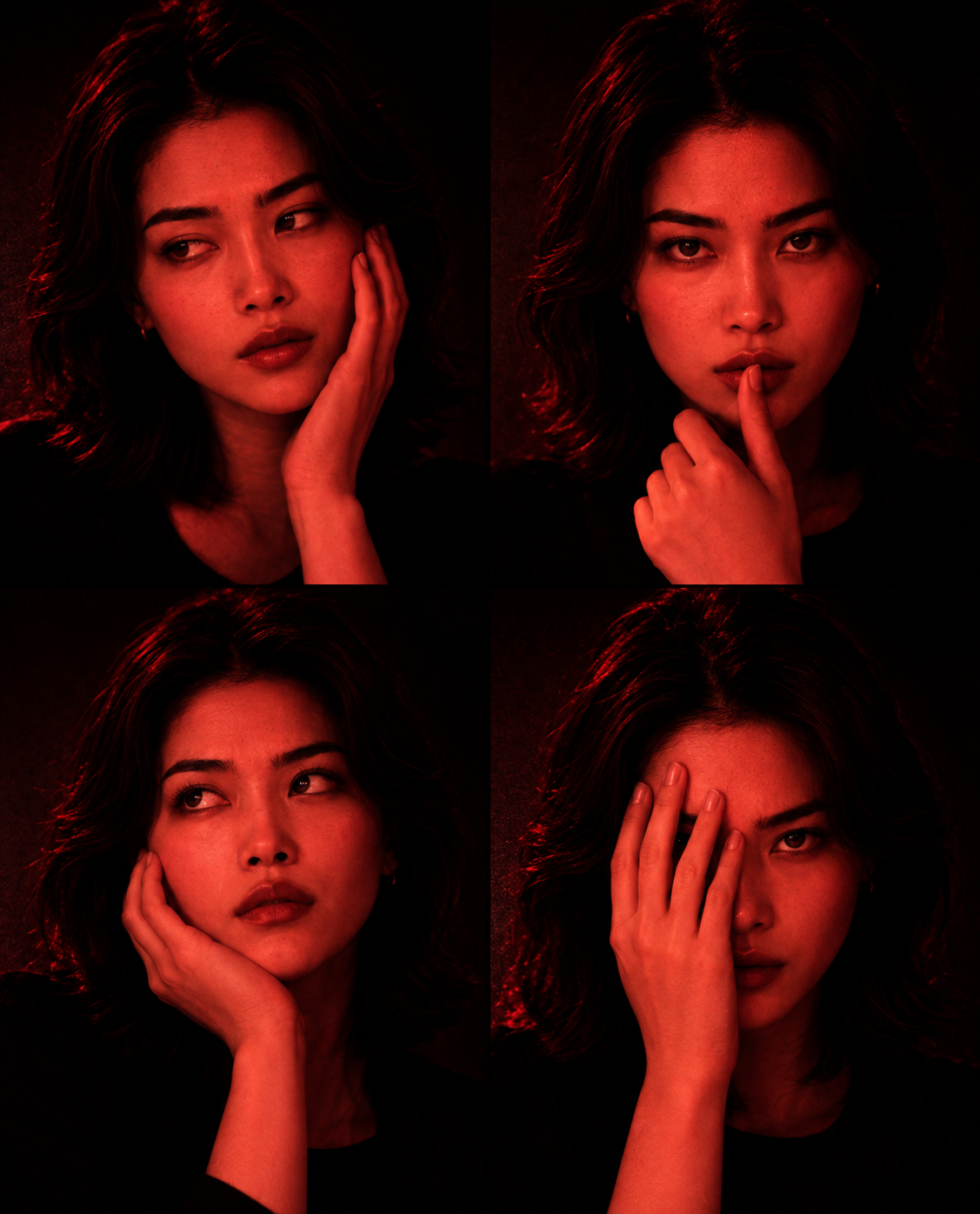 Red/Crimson monochromatic color grading